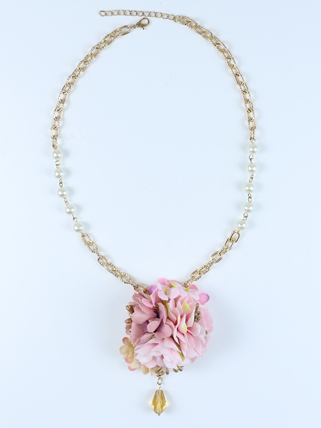 

Asthetika Kids Girls Gold-Plated Floral Beaded Necklace