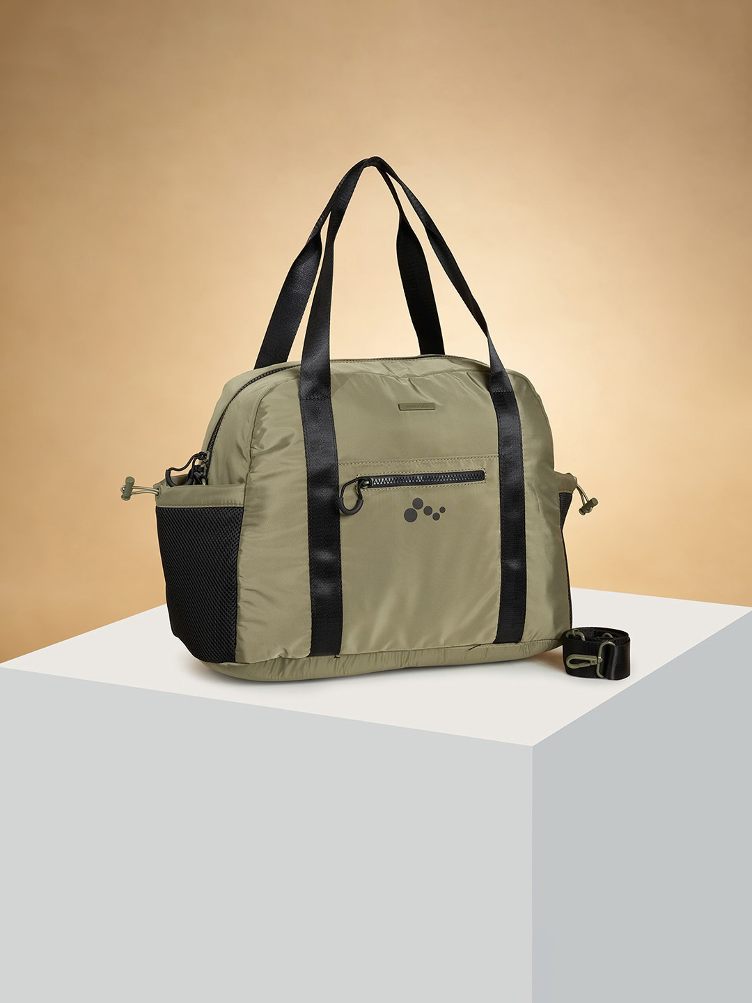 

Forever Glam by Pantaloons Oversized Structured Handheld Bag, Olive