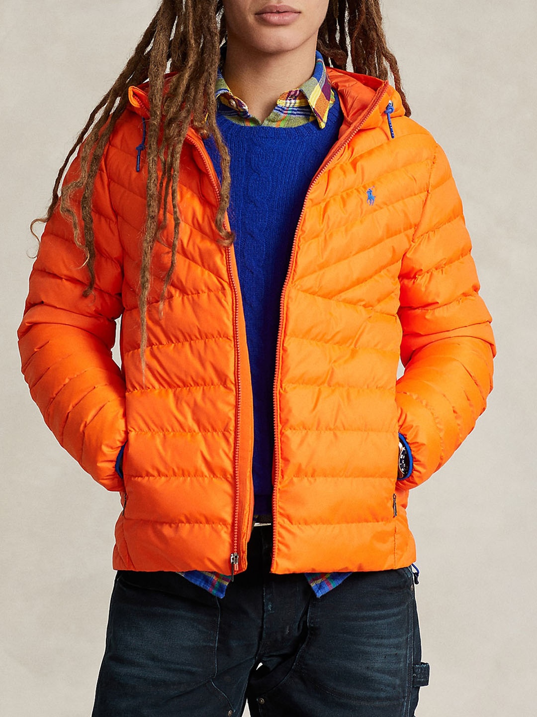 

Polo Ralph Lauren Hooded Water-Repellent Puffer Jacket, Orange