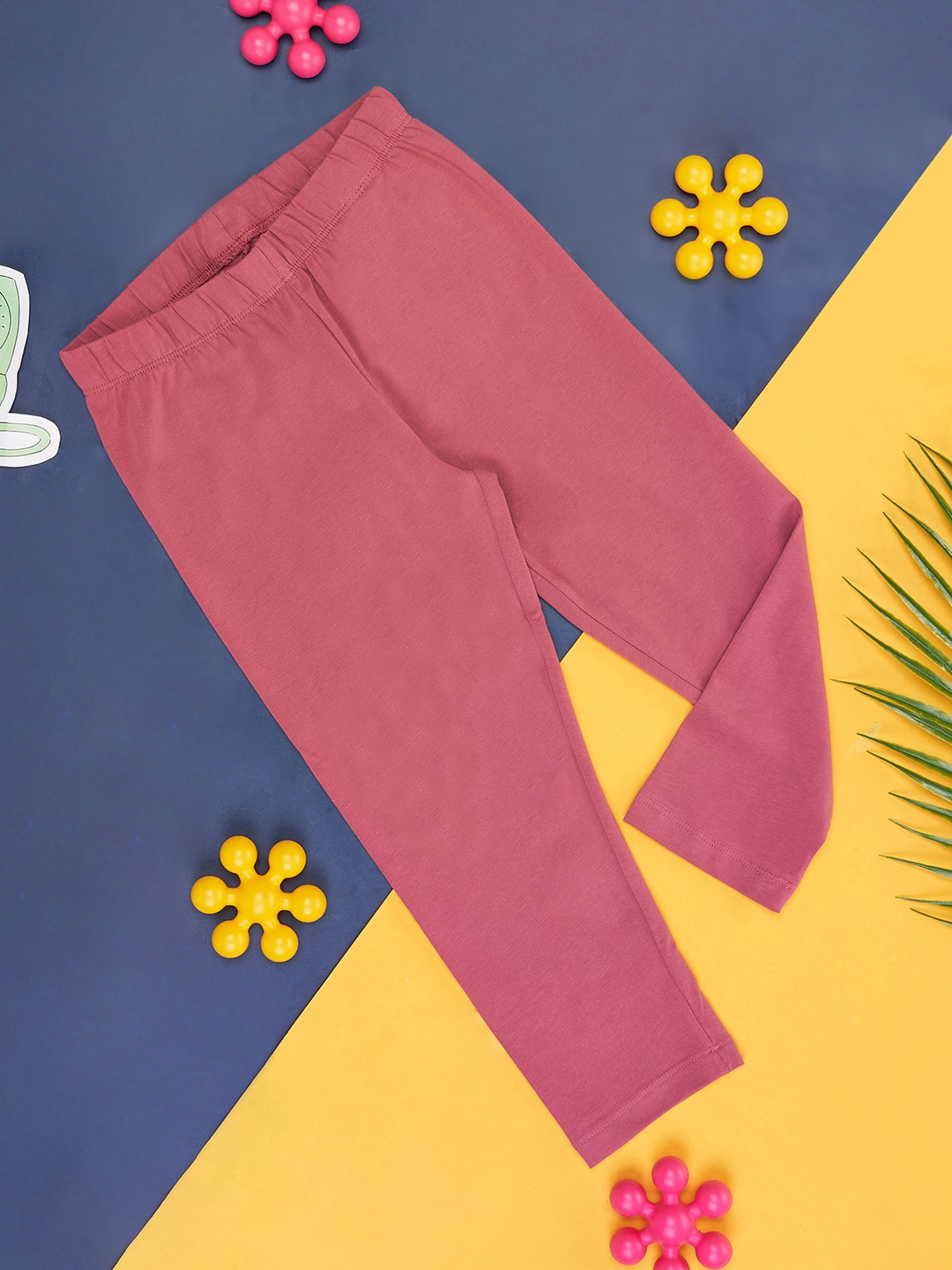 

Pantaloons Junior Girls Ankle Length Cotton Leggings, Pink