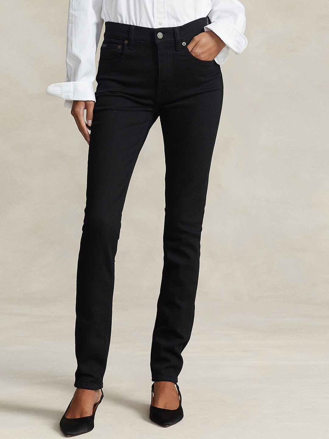 

Polo Ralph Lauren Women Slim Fit High Rise Clean Look Stretchable Jean, Blue