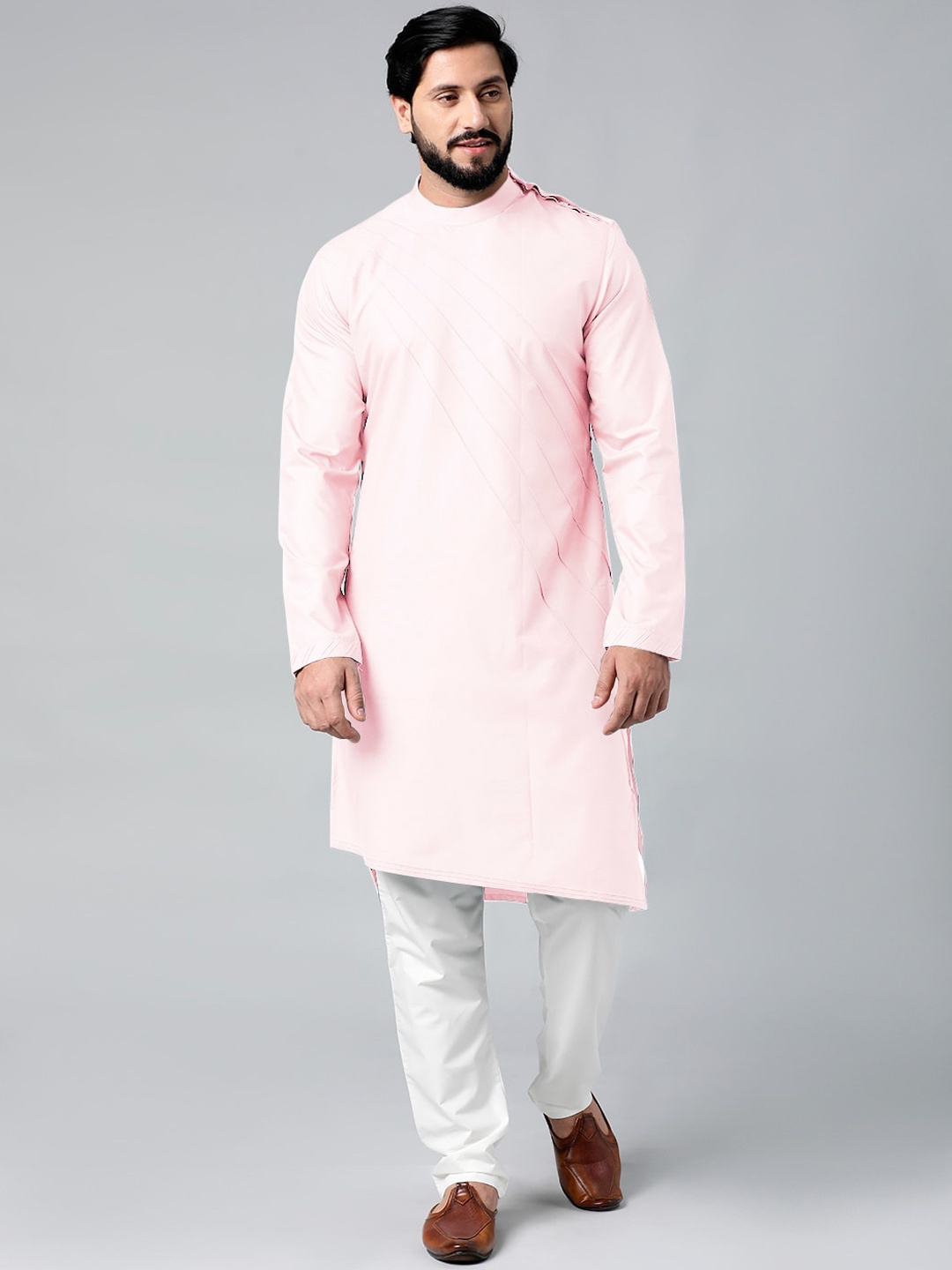 

TheEthnic.Co Pure Cotton Kurta with Pyjamas, Pink