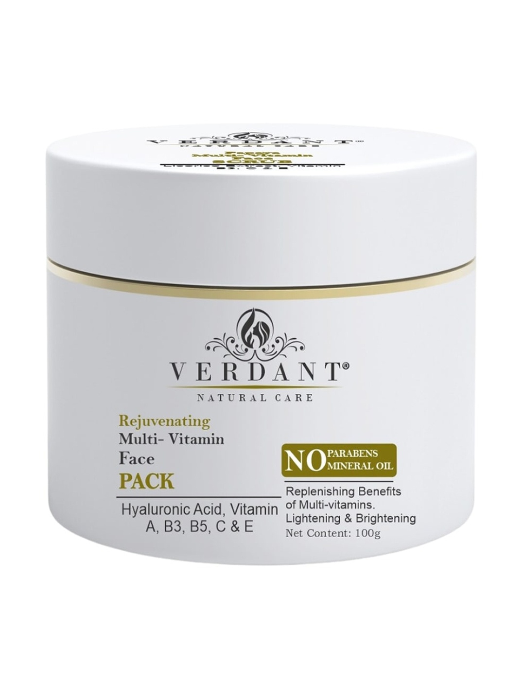 

Verdant Natural Care Rejuvenating Multi Vitamin Face Pack - 100g, White