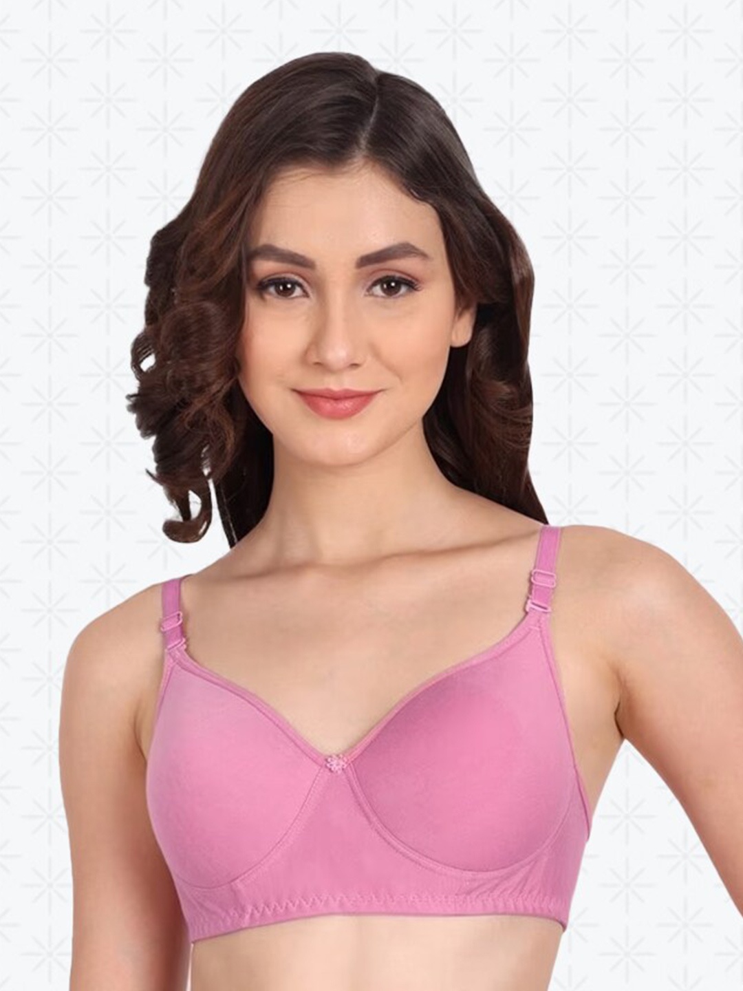 

Designer Bugs Full Coverage Lightly Padded T-Shirt Bra With All Day Comfort, Pink