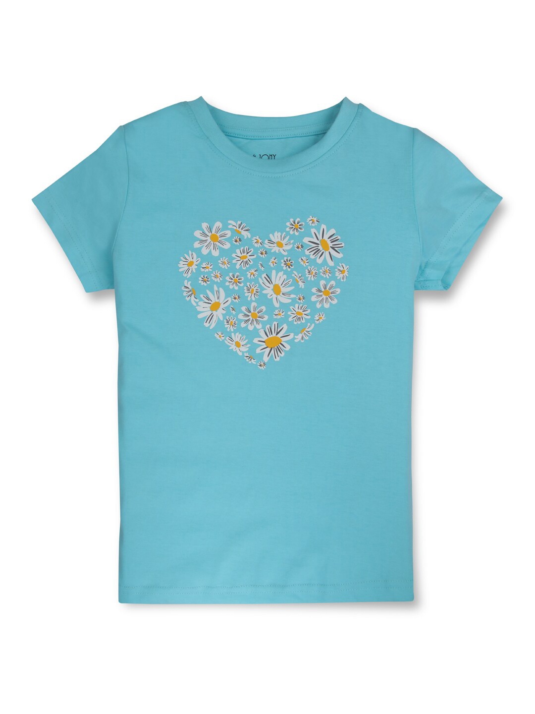 

Gini and Jony Girls Floral Printed T-shirt, Blue