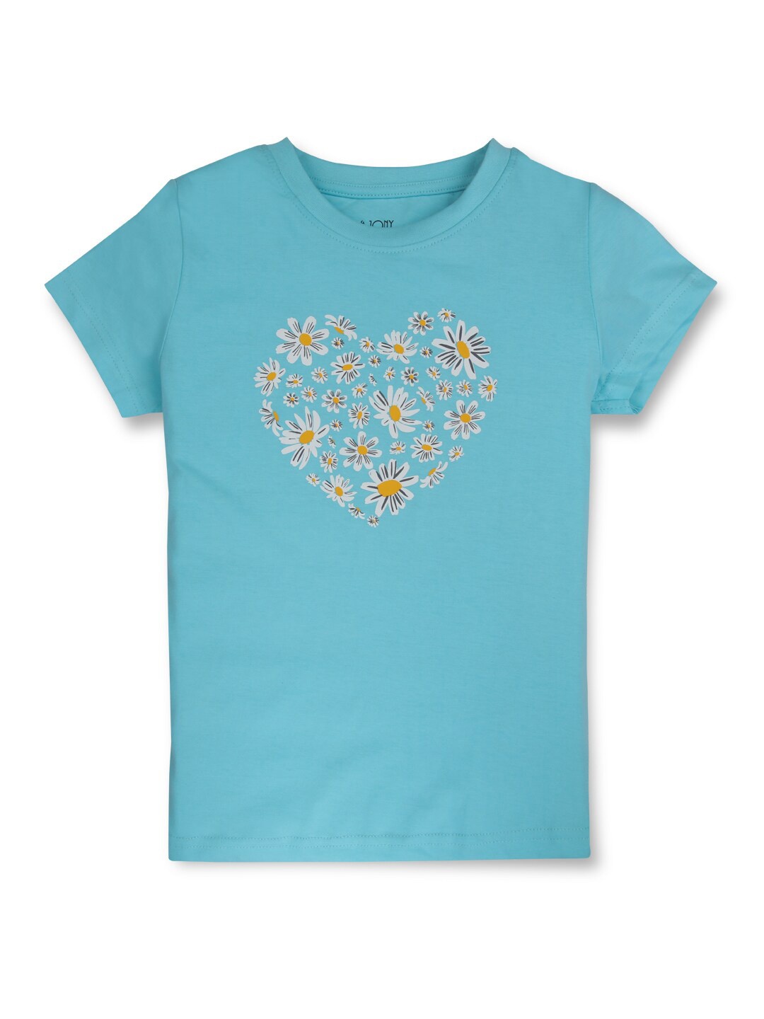 

Gini and Jony Girls Floral Printed T-shirt, Blue
