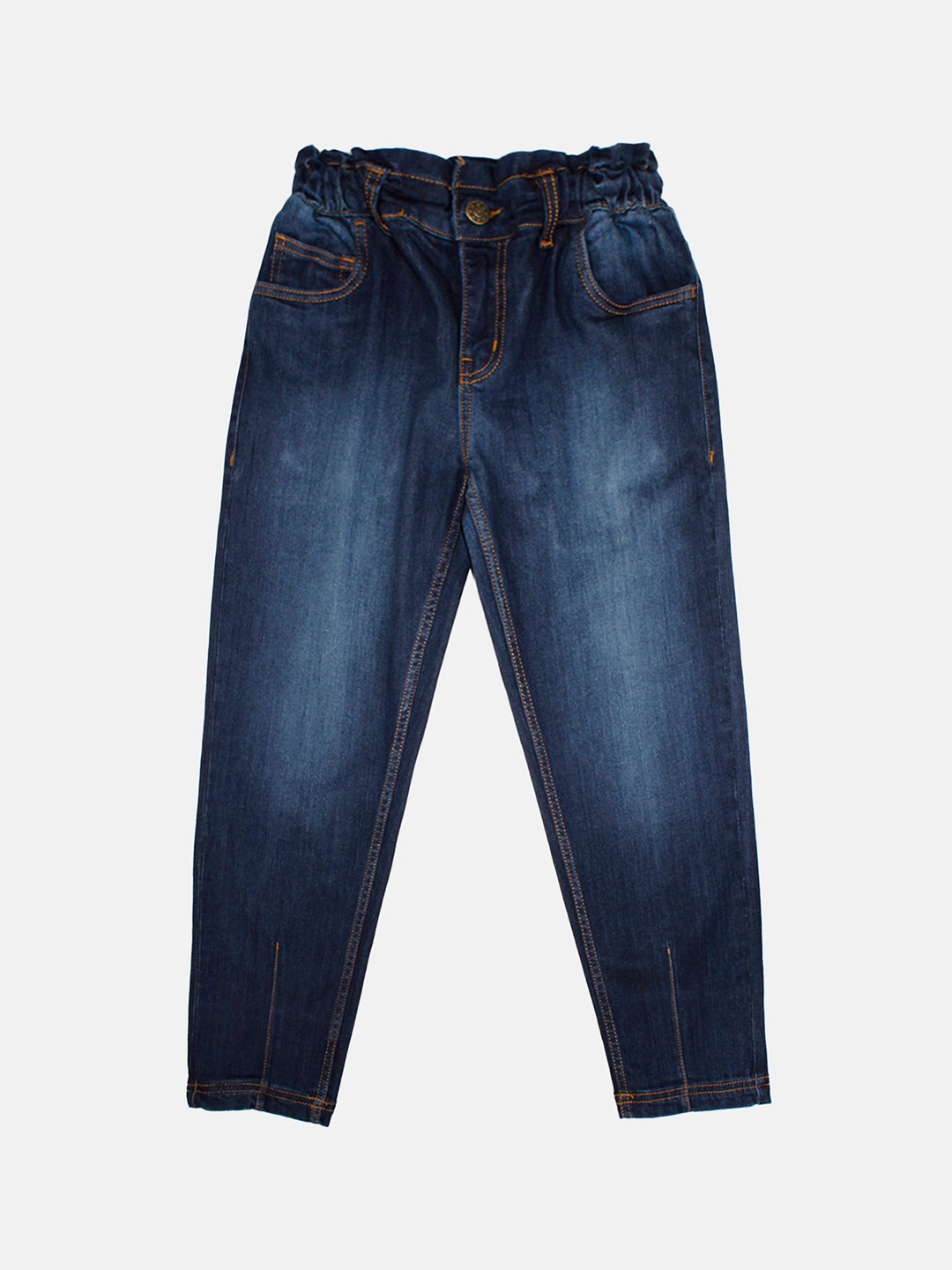 

KiddoPanti Girls Jean Light Fade Stretchable Jeans, Blue