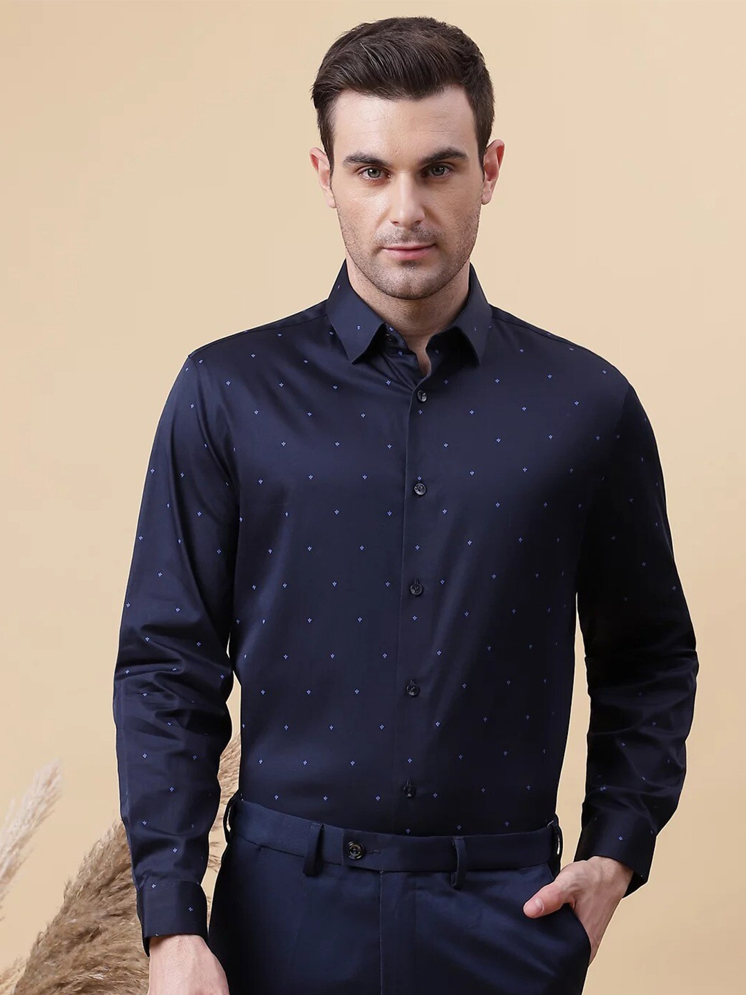

Marks & Spencer Opaque Printed Casual Shirt, Navy blue