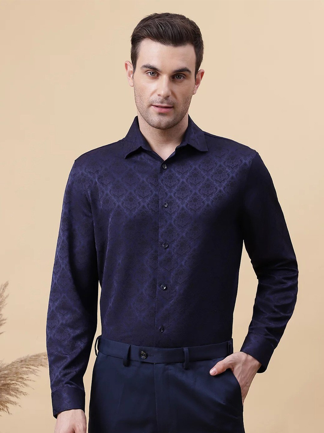 

Marks & Spencer Ethnic Motifs Printed Casual Shirt, Navy blue