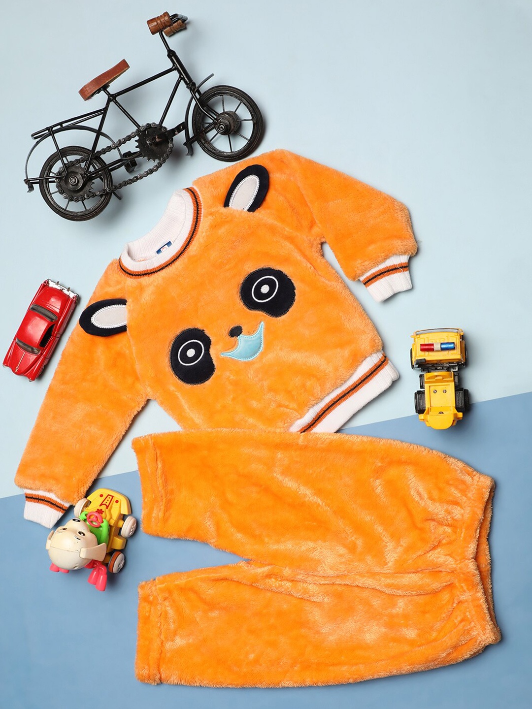 

V-Mart Infant Printed T-shirt with Pyjamas, Orange