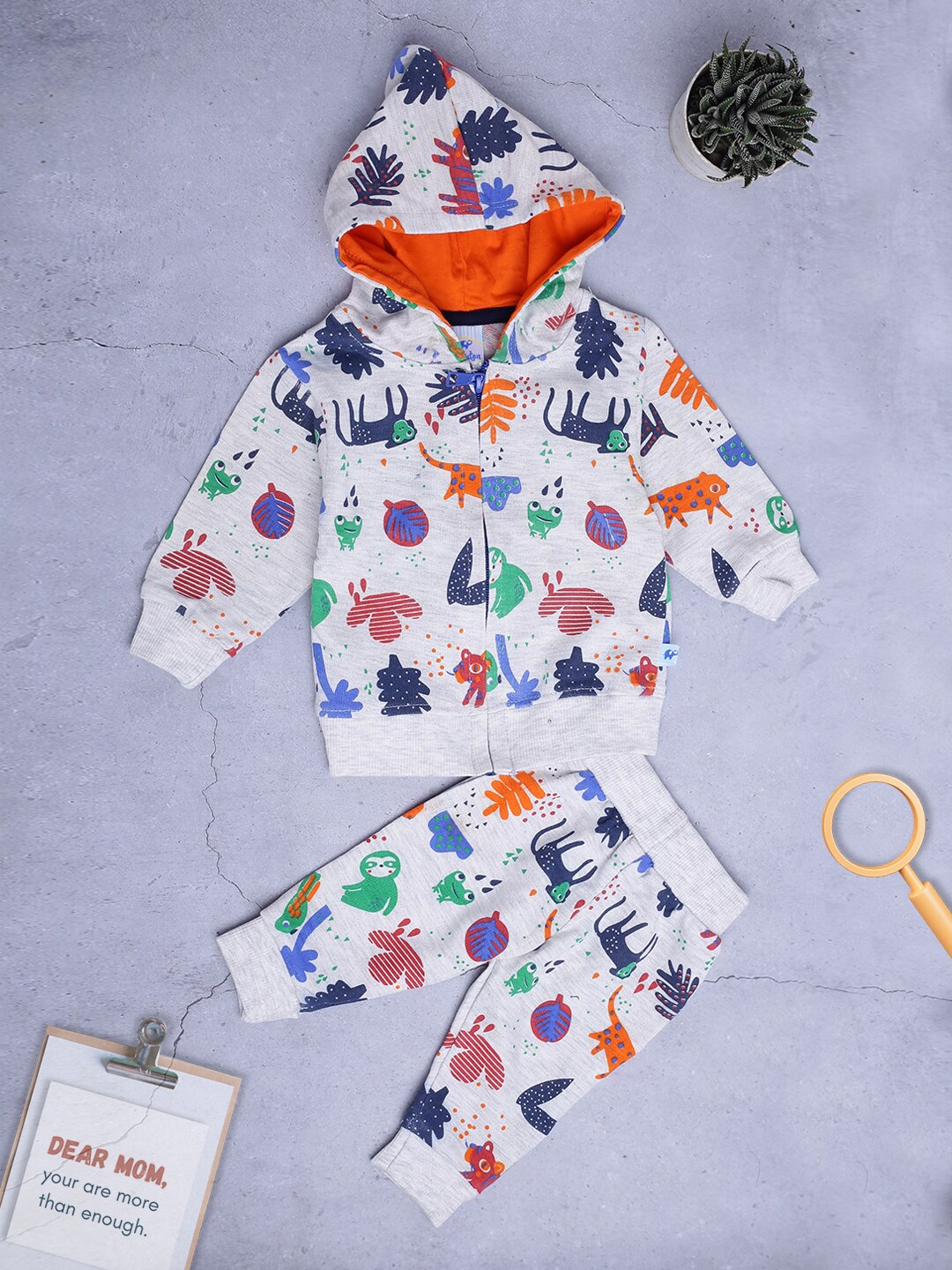 

V-Mart Kids Conversational Printed T-Shirt With Pyjamas, White