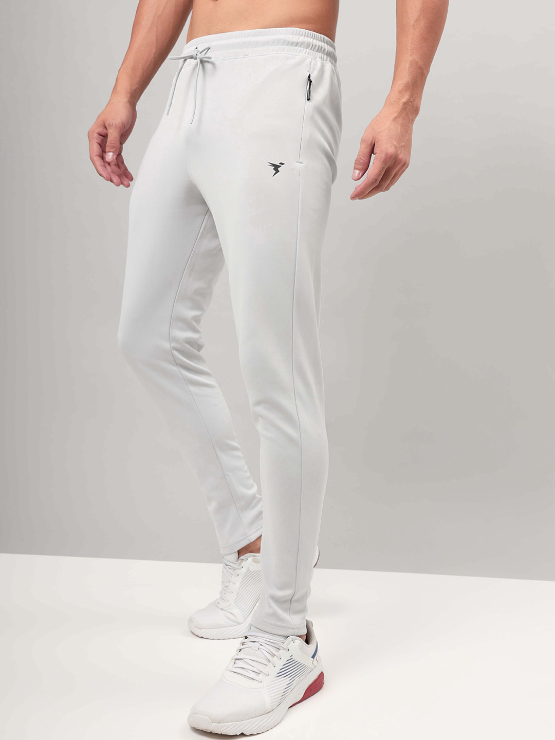 

Technosport Men Active Rapid Dry Slim Fit Trackpants, Off white