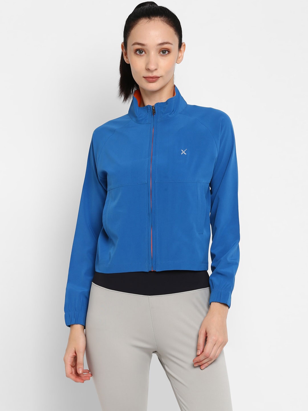 

HRX by Hrithik Roshan Mock Collar Sporty Jacket, Blue
