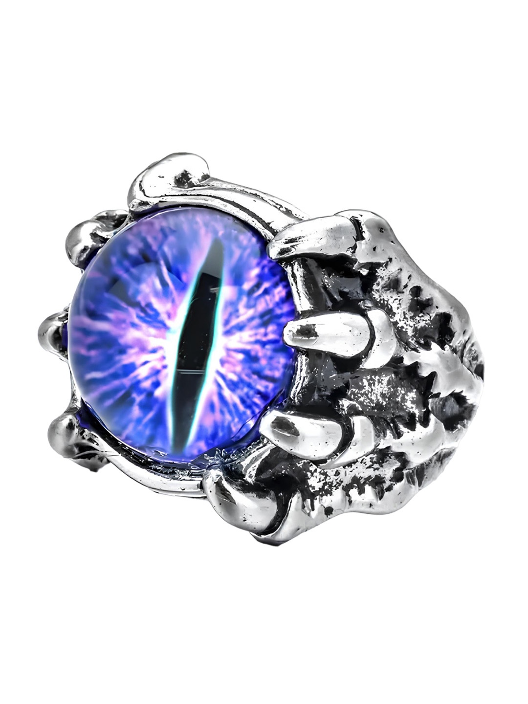 

KARISHMA KREATIONS Demon Evil Eye Adjustable Finger Ring, Purple