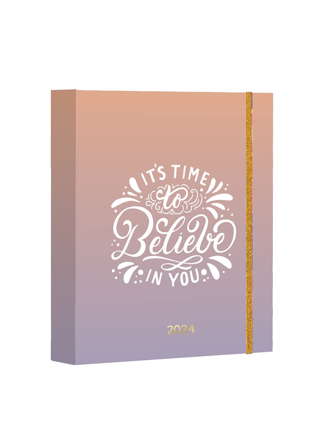 

happywagon 2024 Believe Wrap Planner, Brown