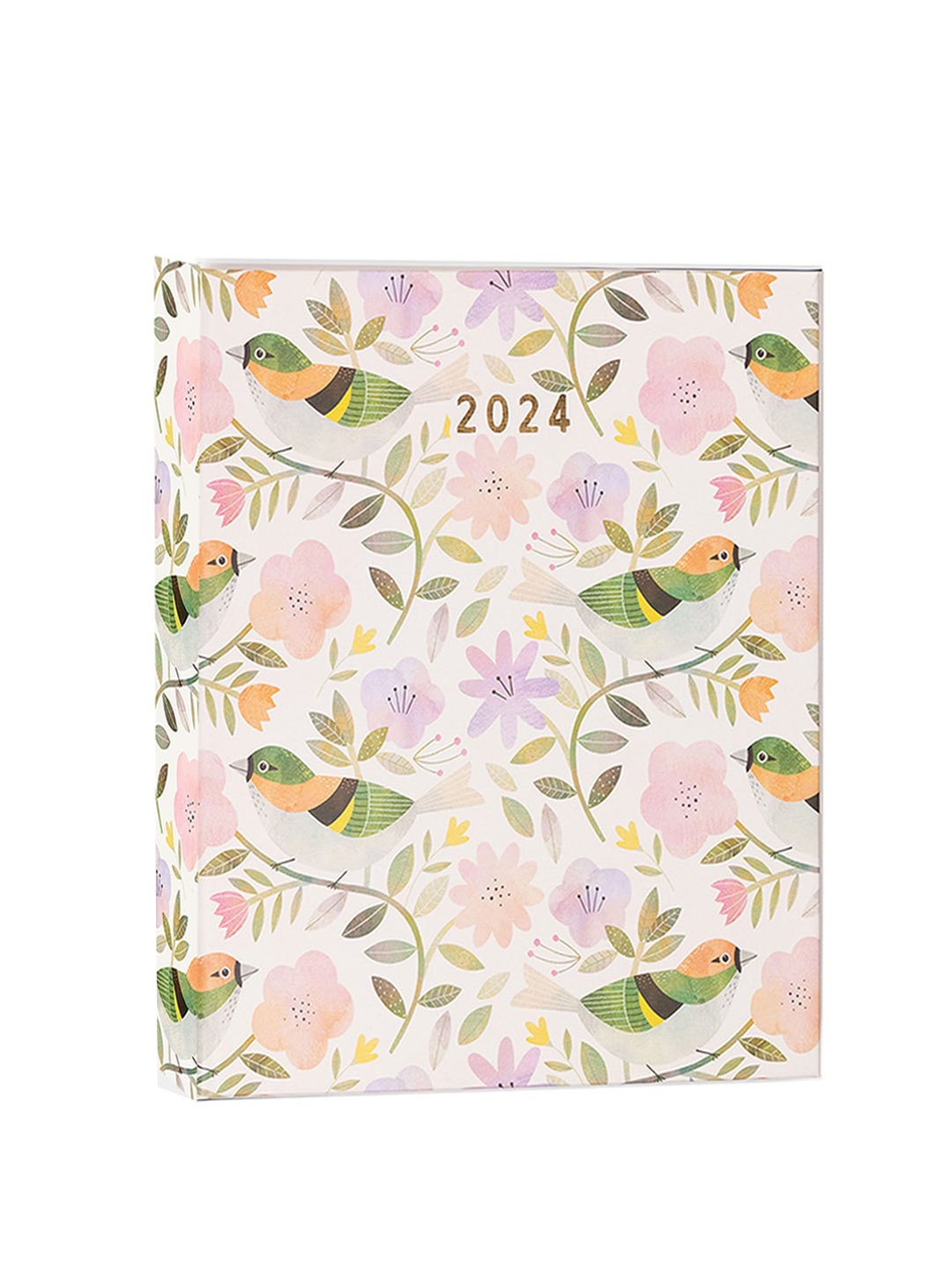 

happywagon Romantic Birds Wiro Wrap Planner Stationery, Pink