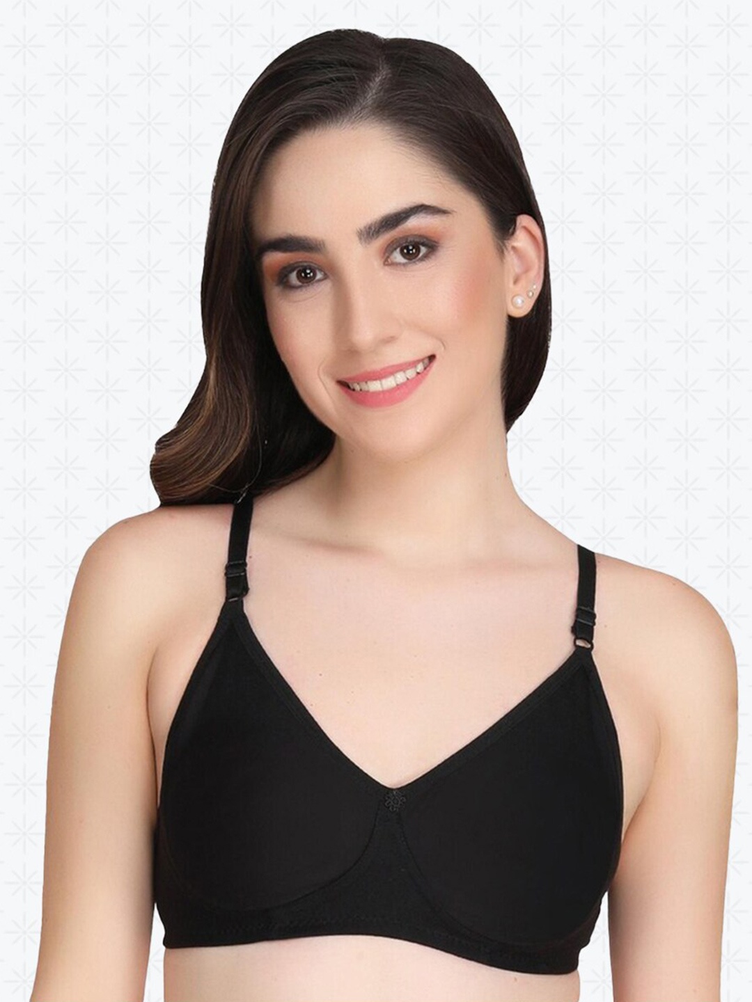 

Designer Bugs Full Coverage Lightly Padded T-Shirt Bra With All Day Comfort, Black