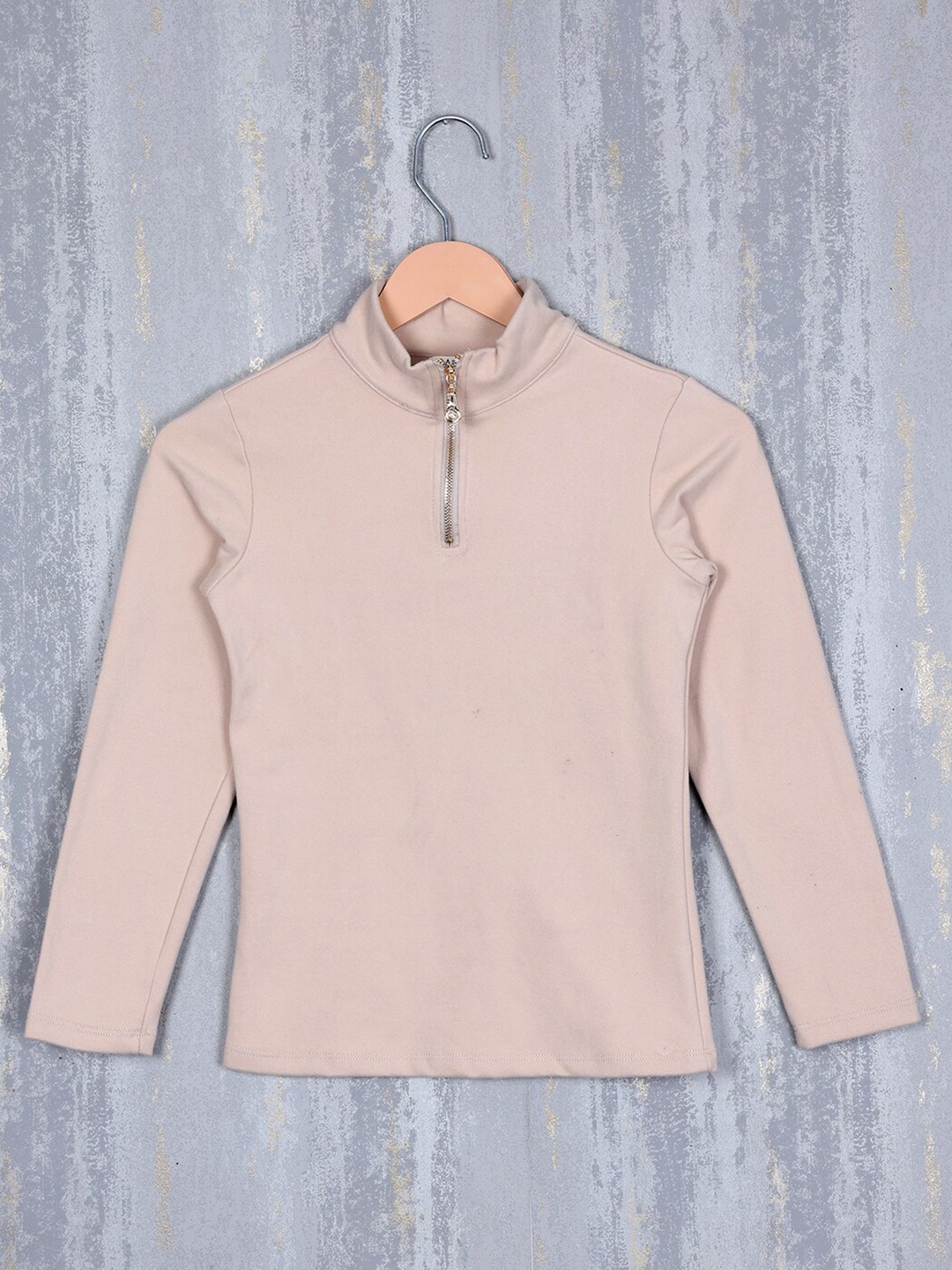 

Steele Girls Turtle Neck Woollen Pullover Sweater, Camel brown