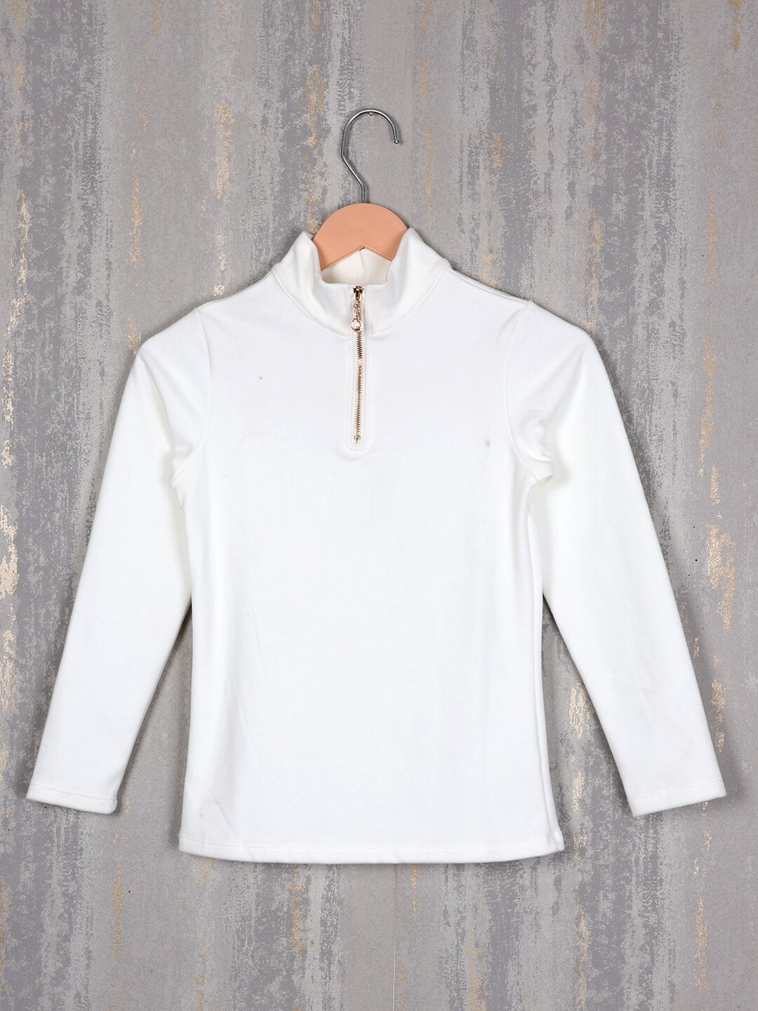 

Steele Girls Turtle Neck Woollen Pullover Sweater, White