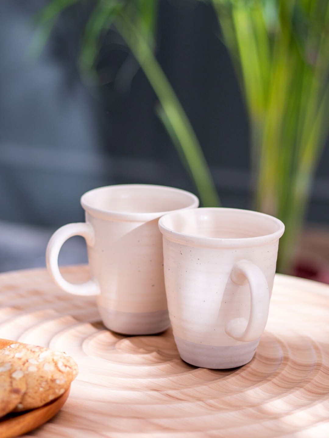 

THEDECORKART White Ceramic Glossy Cup 200 Ml Each