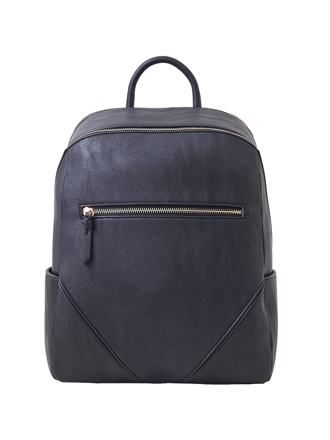

Accessorize Synthetic Leather Backpack Up to 13 inch, Black