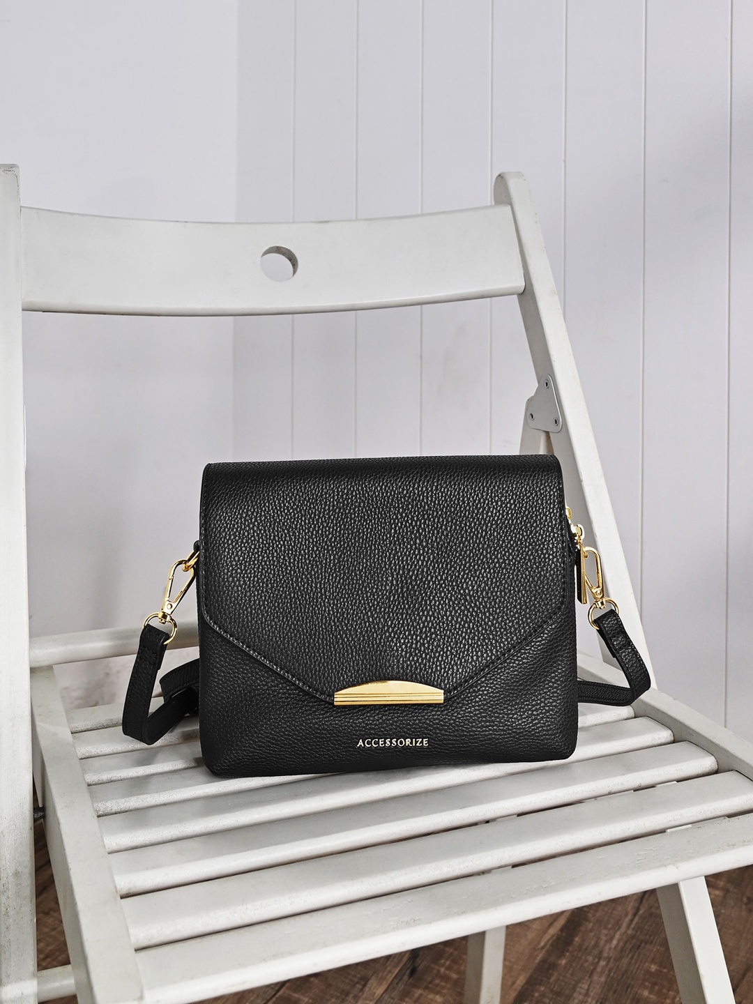 

Accessorize Structured Sling Cross-body Bag, Black