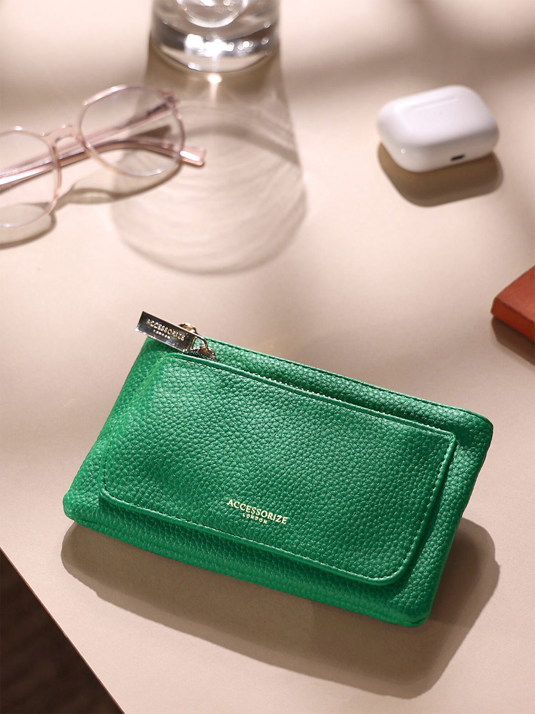 

Accessorize Zip Around Wallet, Green