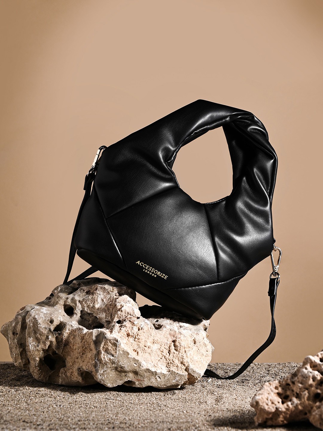 

Accessorize Structured Shoulder Bag, Black