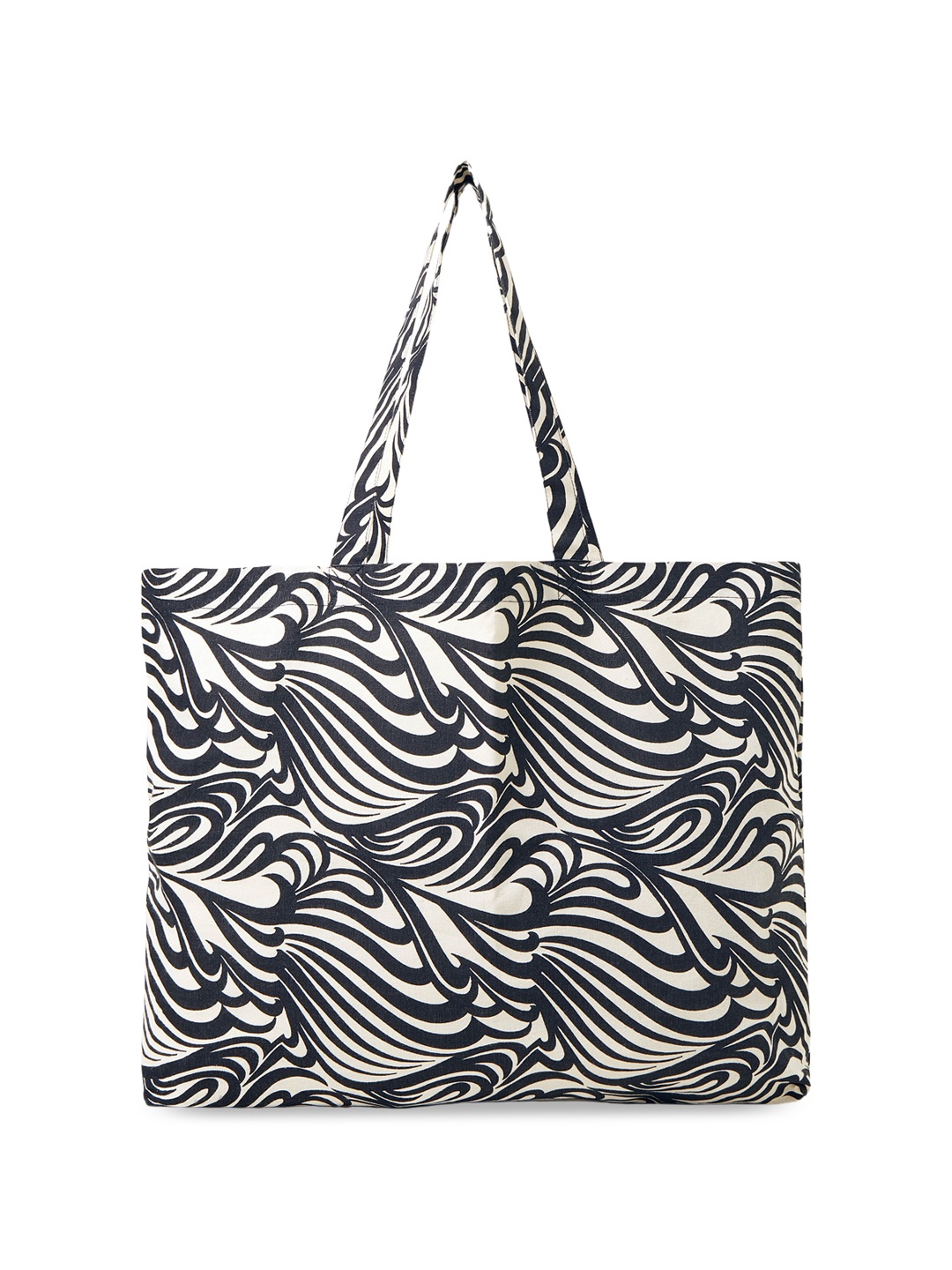 

Accessorize Abstract Printed Tote Bag, Black