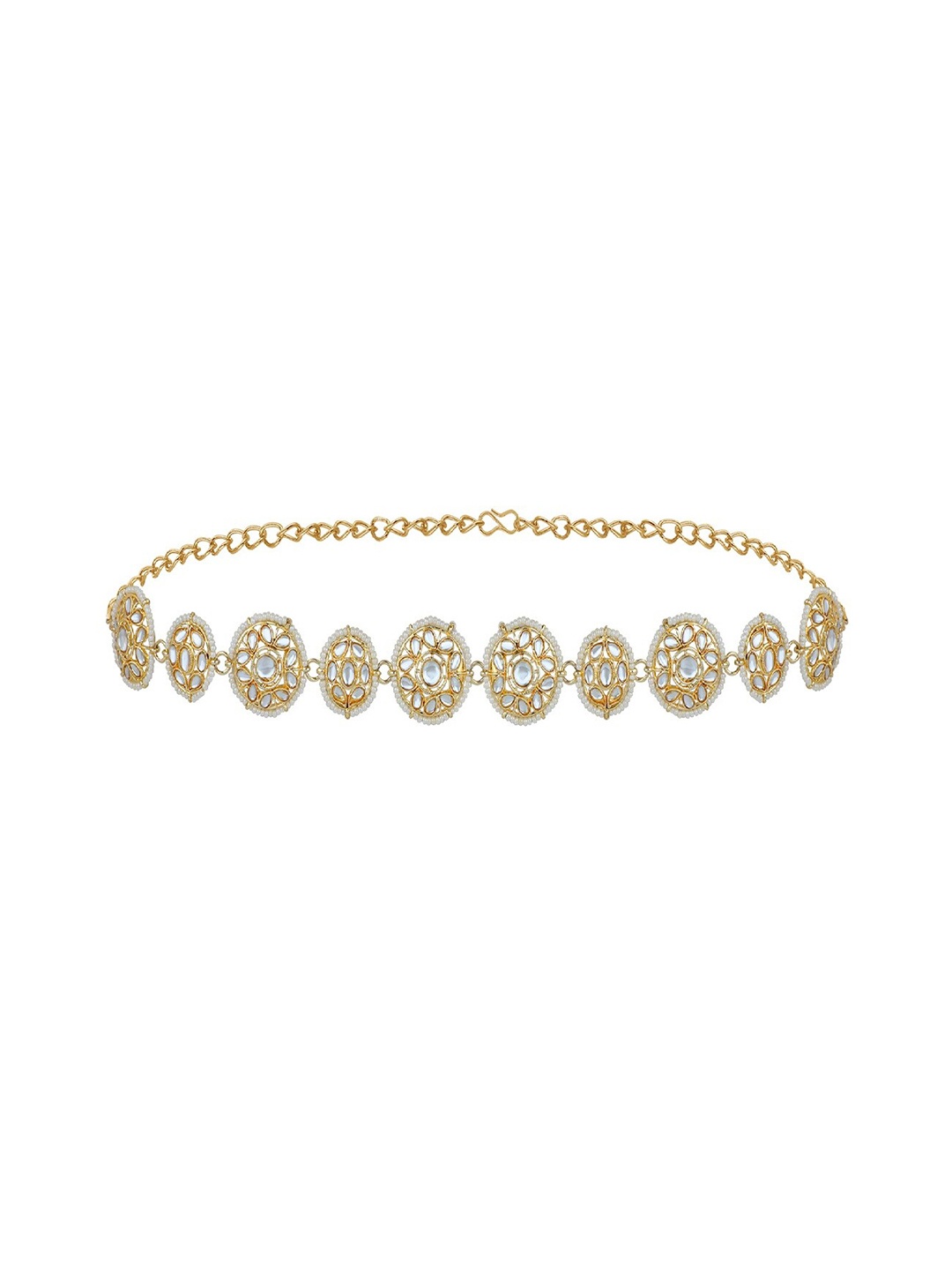 

Mahi Gold-Plated Floral Traditional Sheeshphool