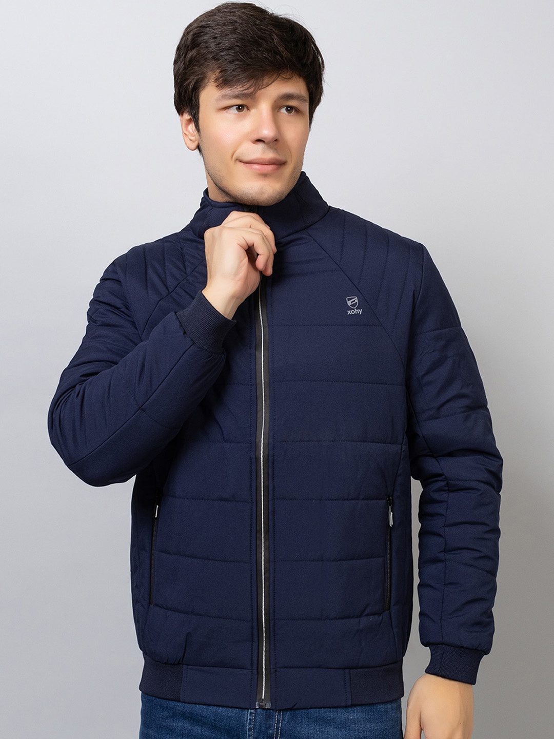 

Xohy Lightweight Cotton Padded Jacket, Navy blue