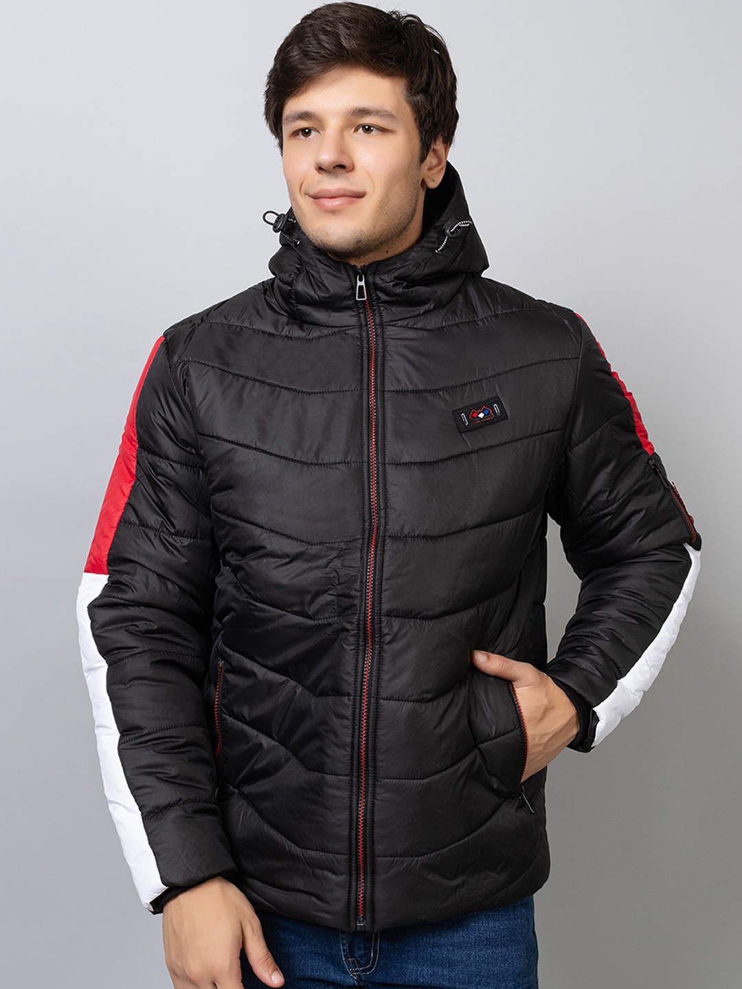 

Xohy Hooded Lightweight Padded Jacket, Black