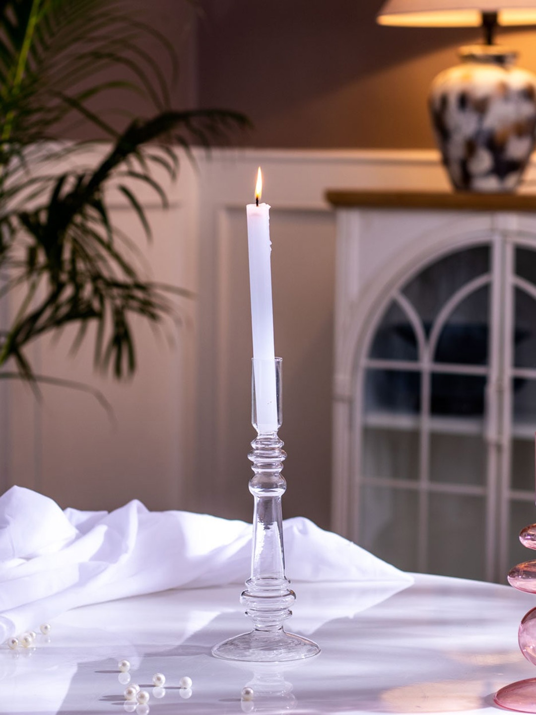 

THEDECORKART Transparent Candle Holder
