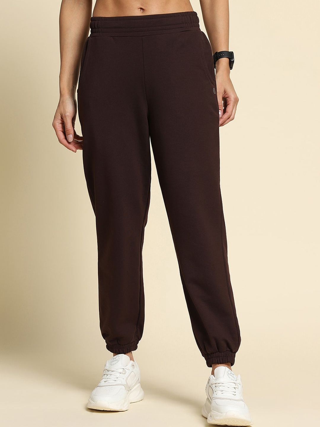 

Van Heusen Women Cotton Joggers, Brown