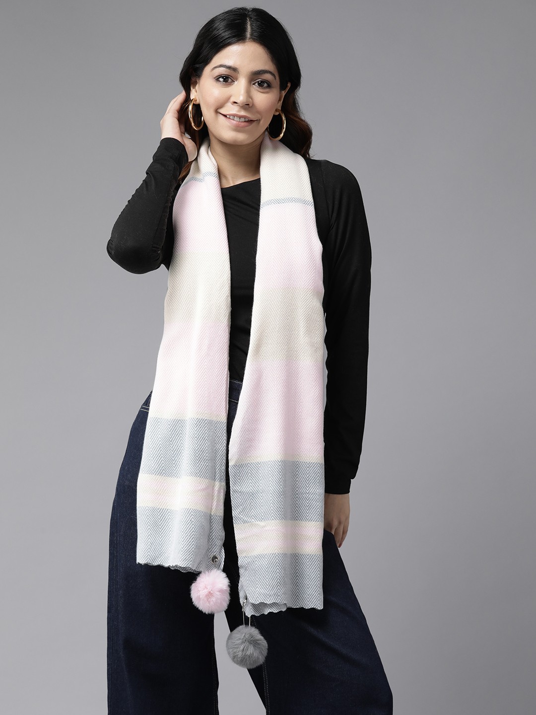 

Cayman Women Woollen Stole, Pink