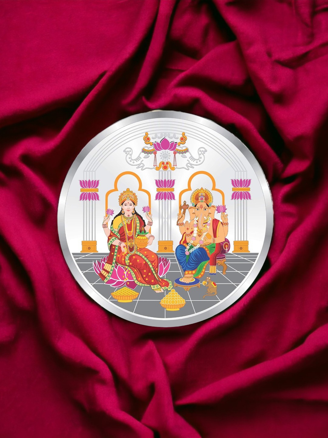

Taraash Lakshmi Ganesh 999 Silver Coin-100gm