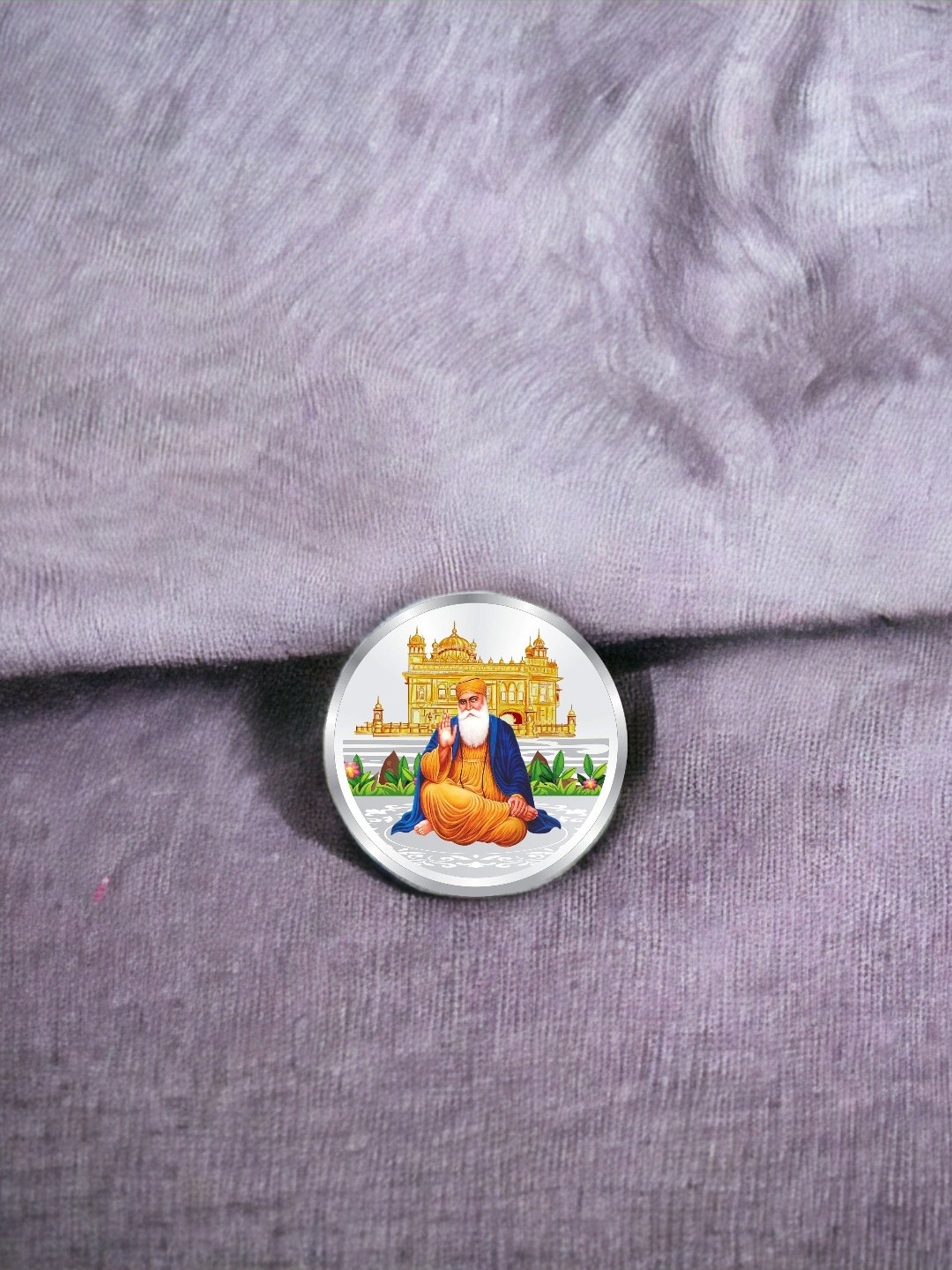 

Taraash Guru Nanak Dev ji 999 Silver Coin-10gm