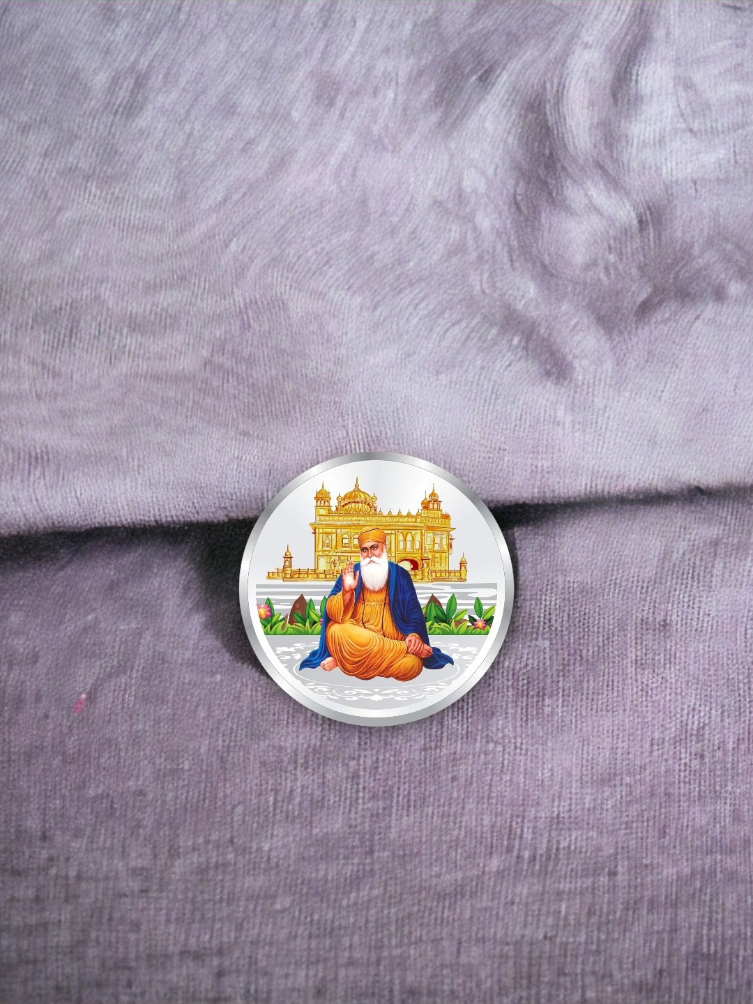 

Taraash Guru Nanak Dev 999 Silver Coin-20gm