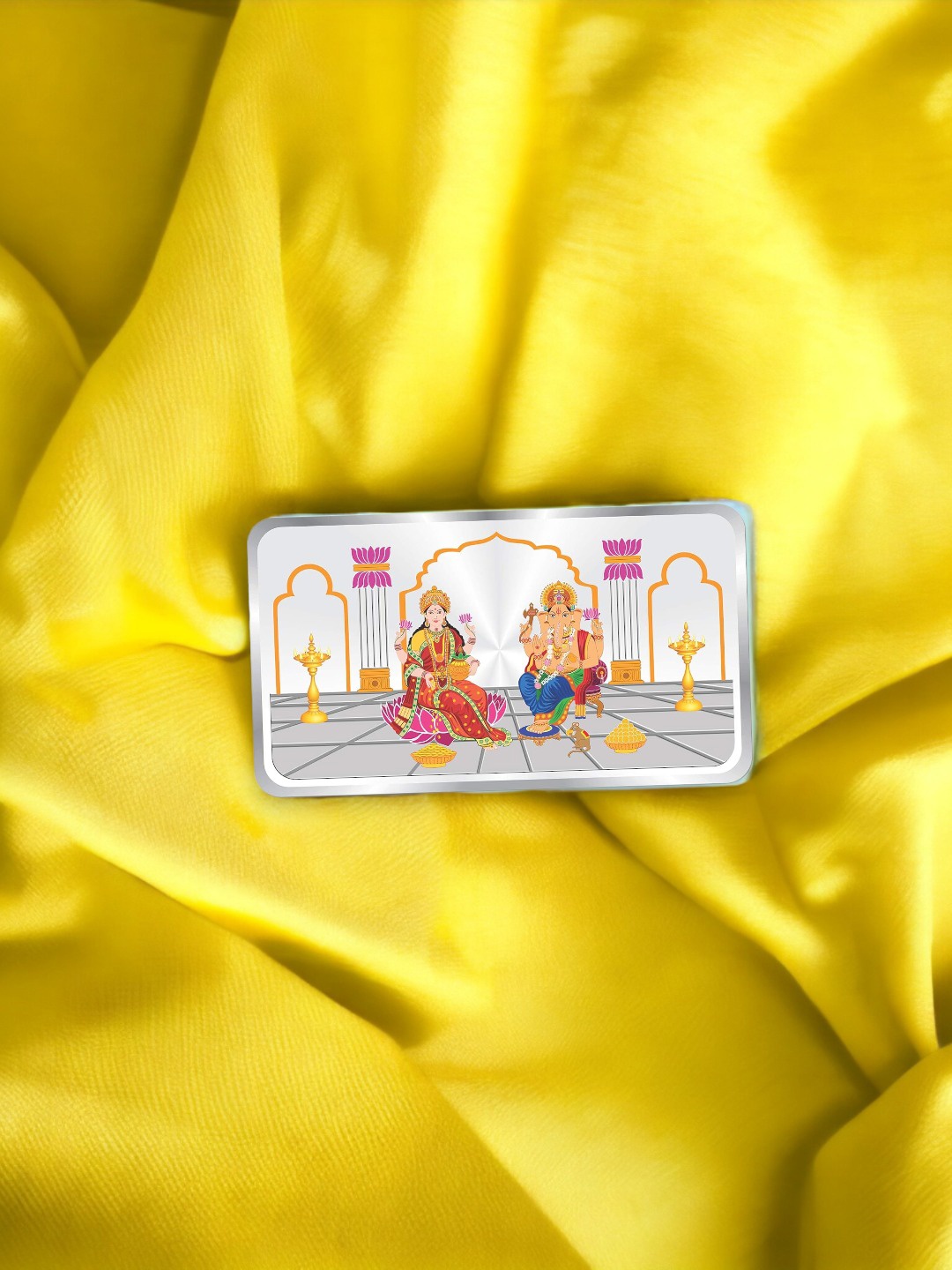 

Taraash Lakshmi Ganesha 999 Silver Bar-50 gm