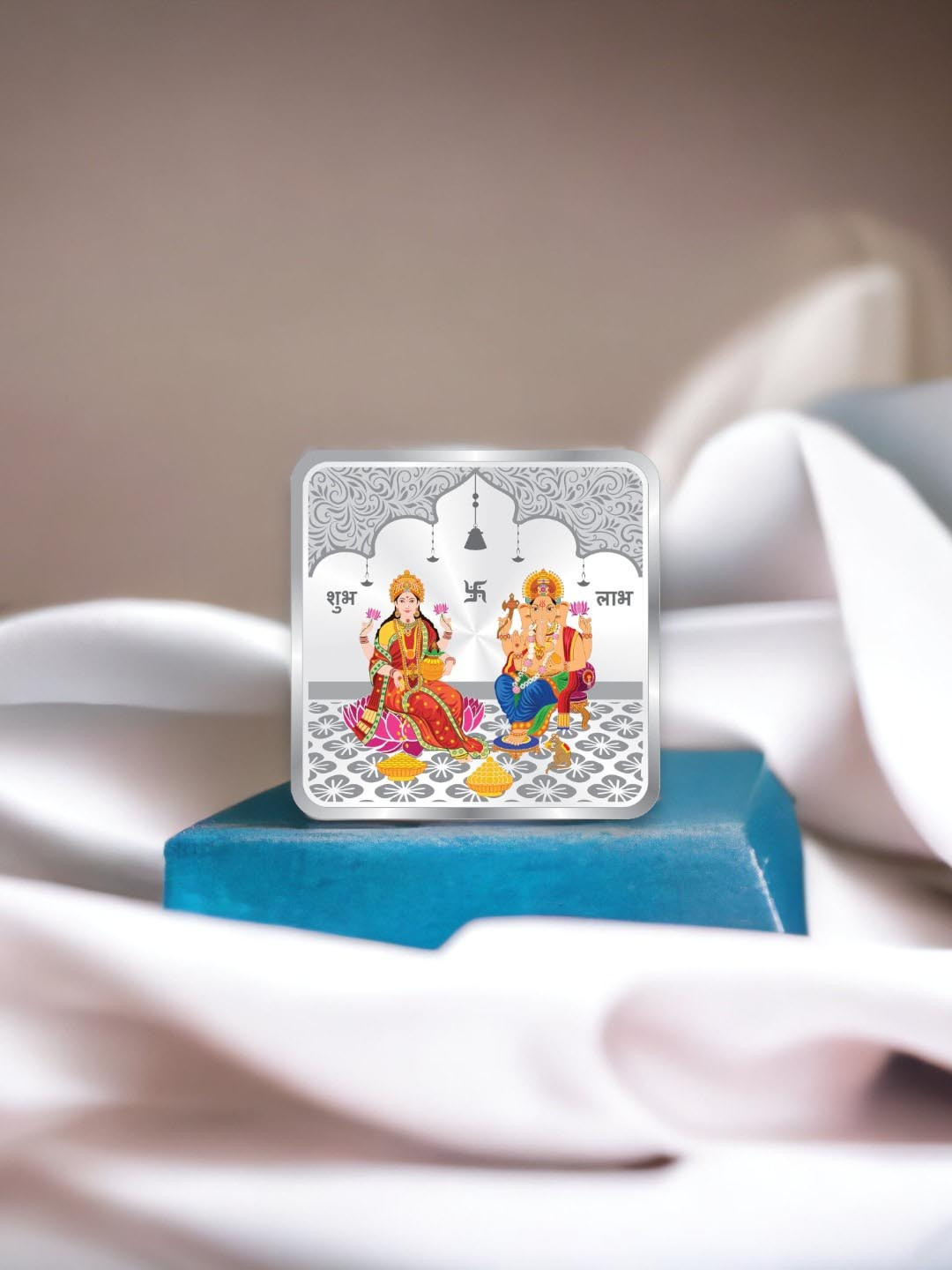 

Taraash Lakshmi Ganesha 999 Square Silver Coin-10gm