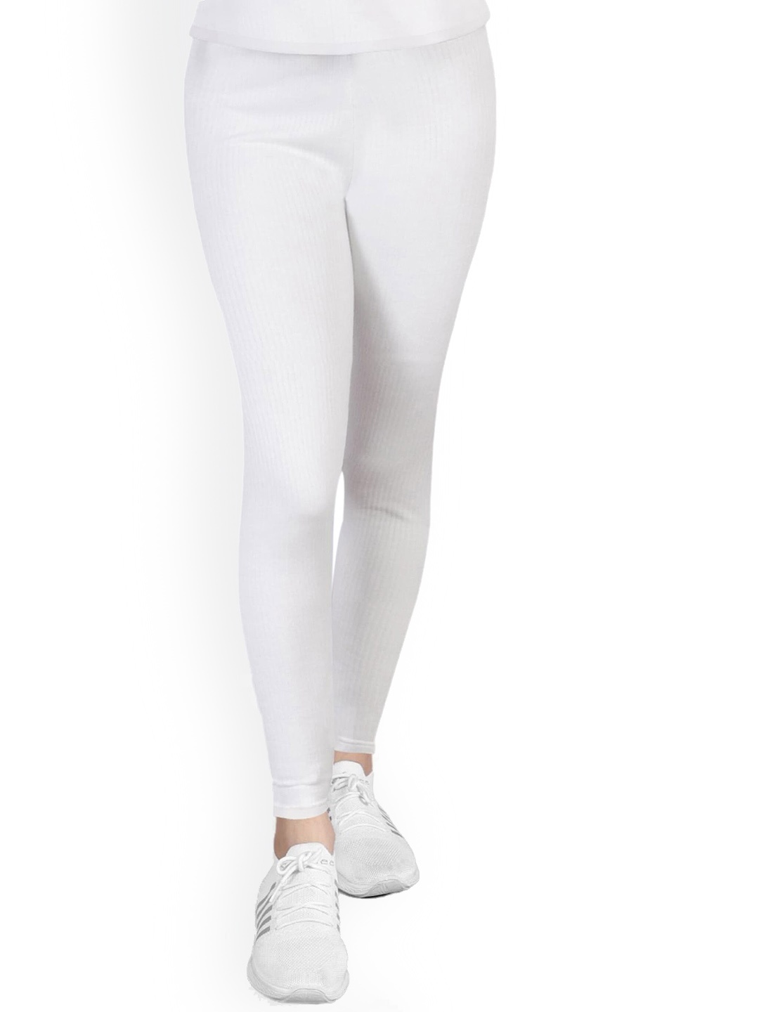 

DChica Girls Ribbed Thermal Bottoms, White