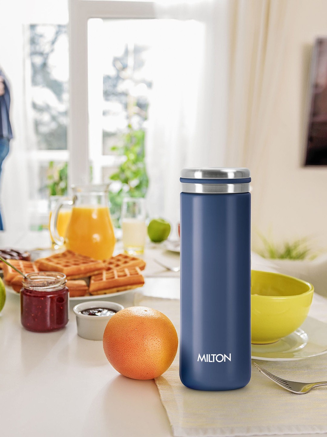 

Milton Shiny 300 Blue Thermosteel Insulated Water Bottle 300 ml