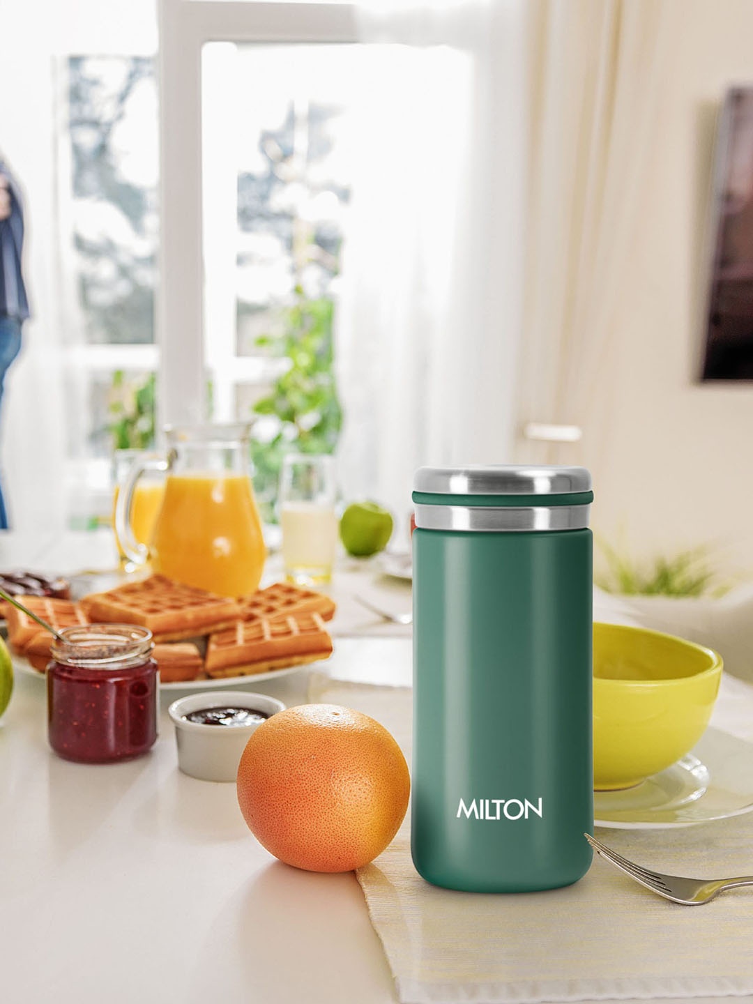 

Milton Shiny 200 Green Thermosteel Insulated Water Bottle 200 ML