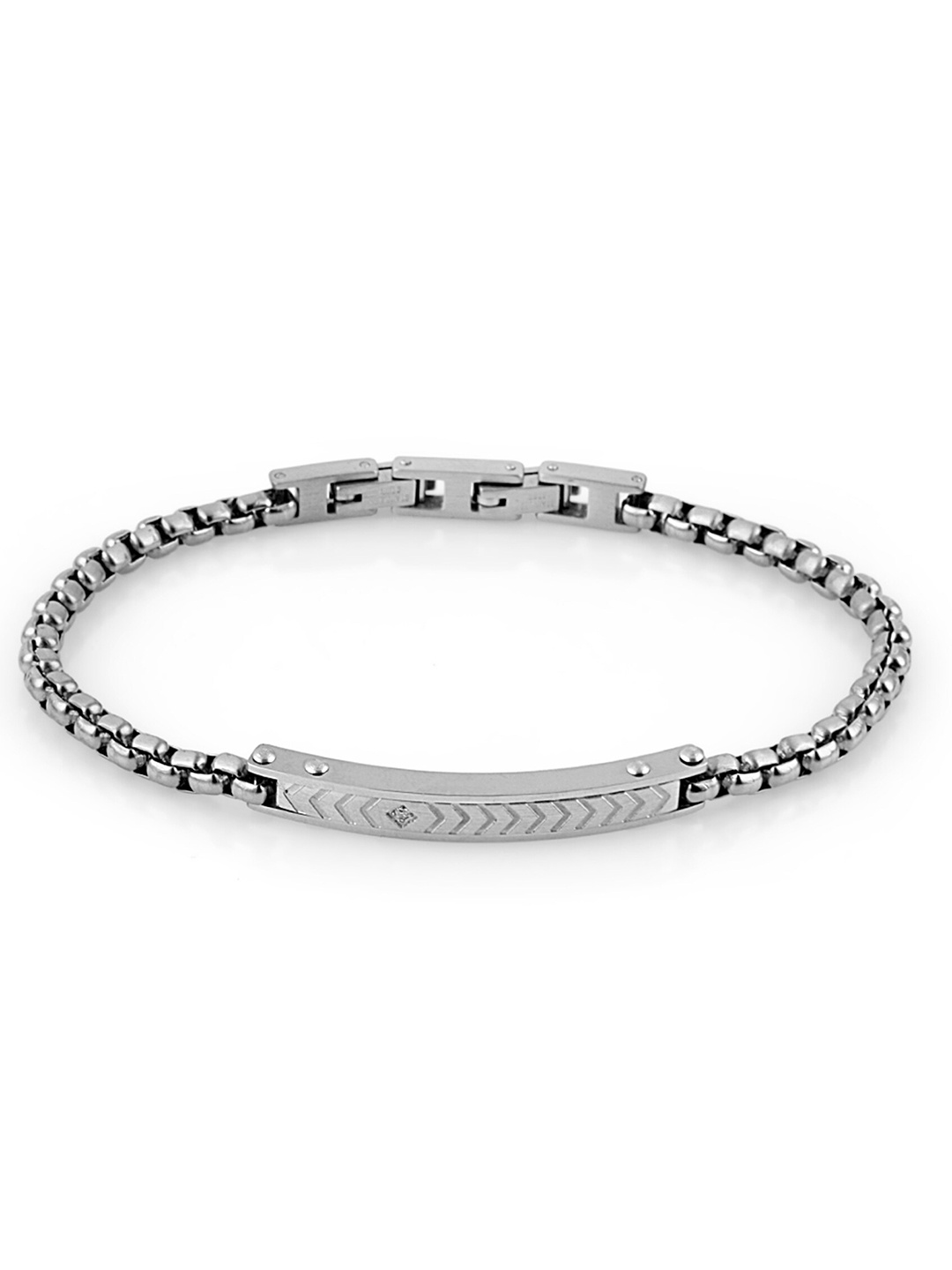 

Daniel Klein Men Metal Wraparound Bracelet, Silver