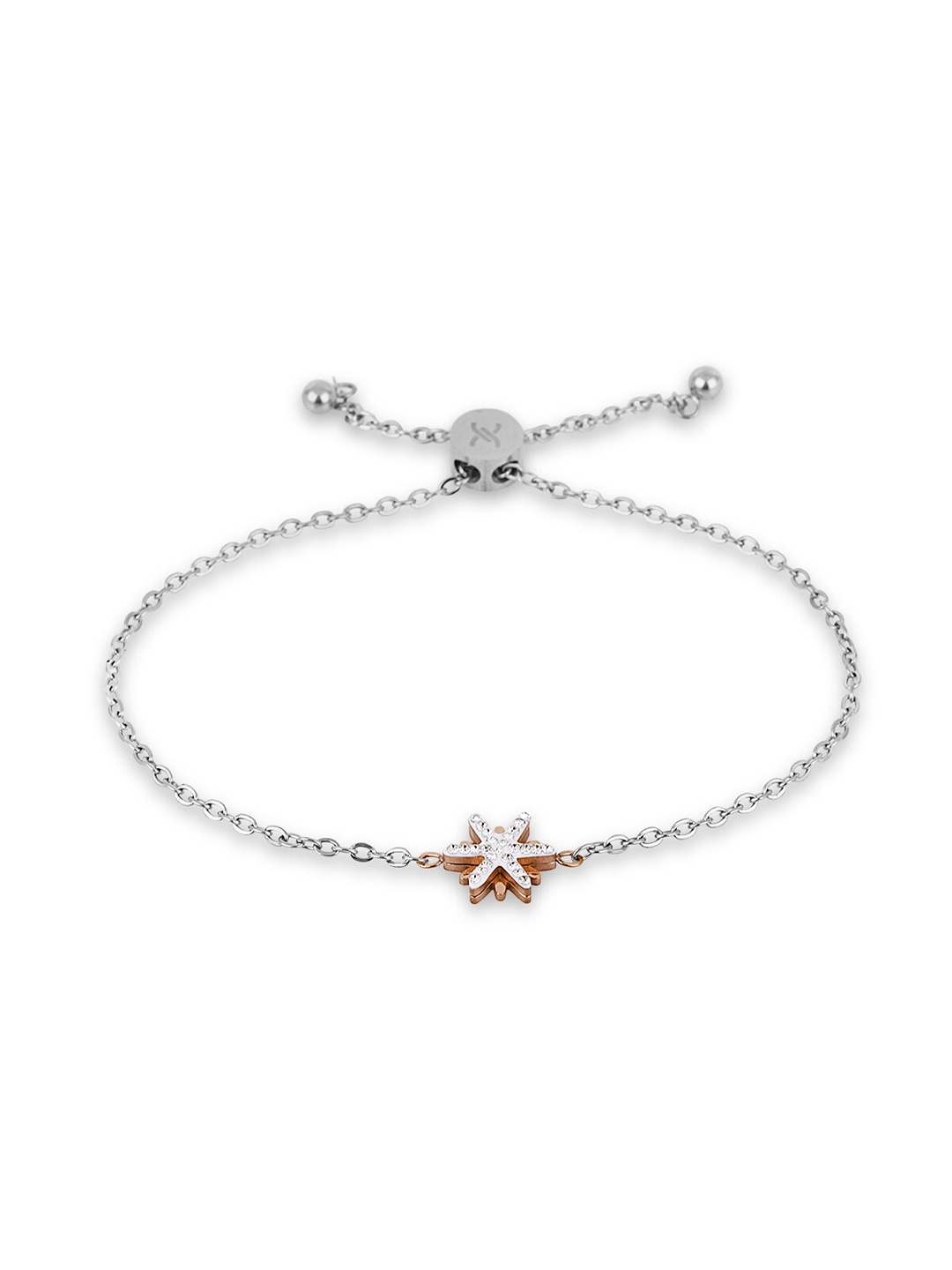 

Daniel Klein Metal Artificial Stones Charm Bracelet, Silver