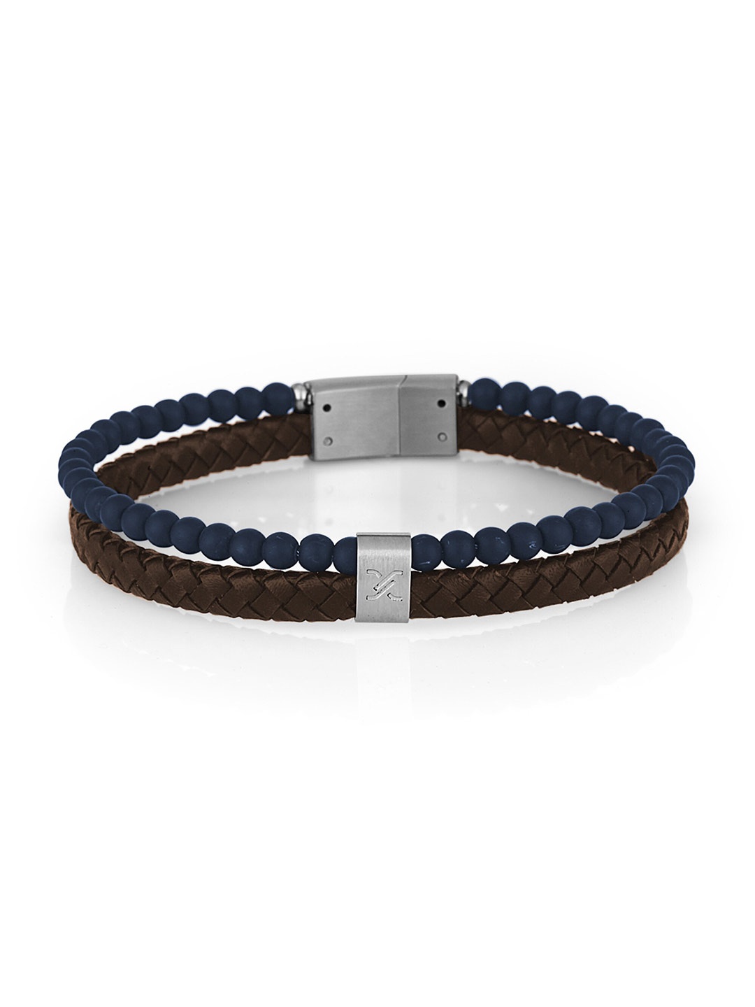 

Daniel Klein Men Leather Wraparound Bracelet, Brown