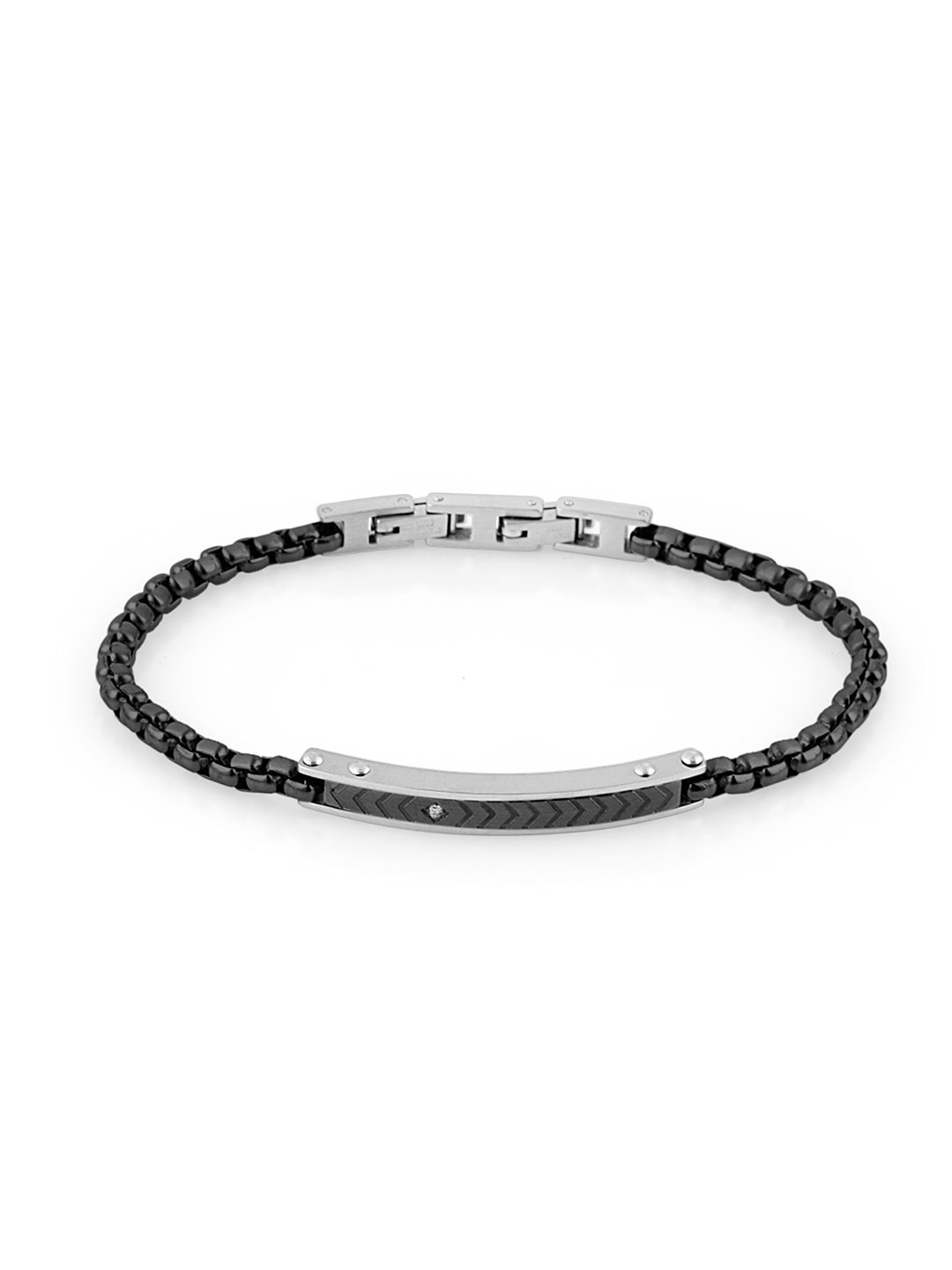 

Daniel Klein Men Wraparound Bracelet, Black