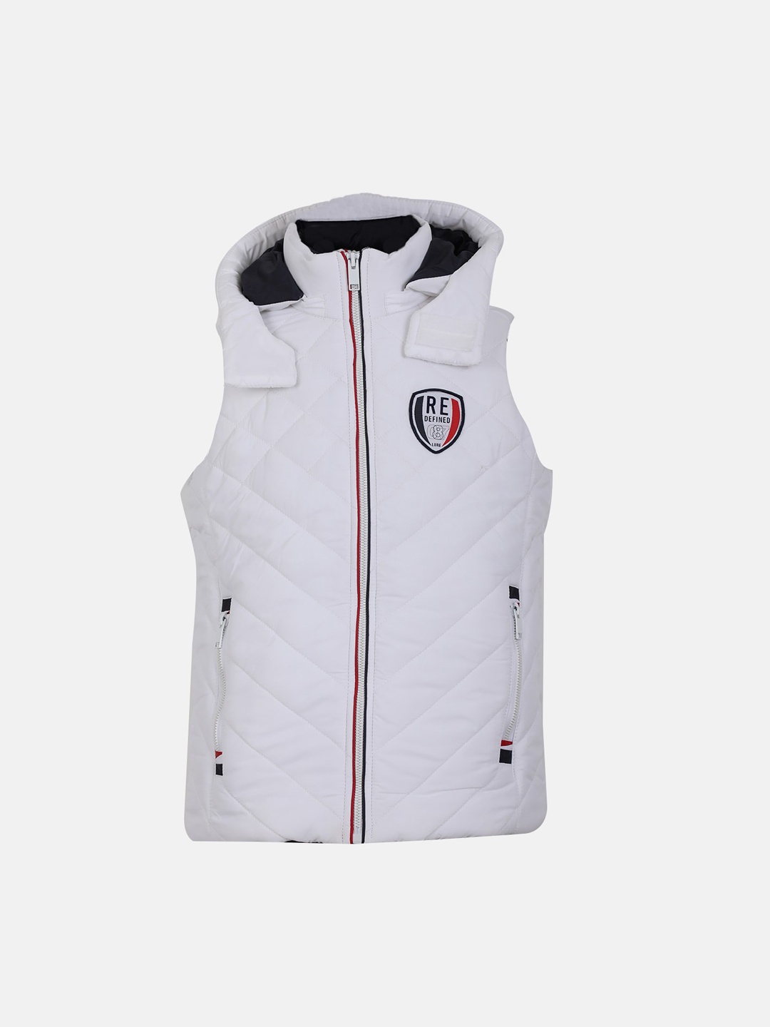 

CHKOKKO Boys Double Collar Puffer Jacket, White