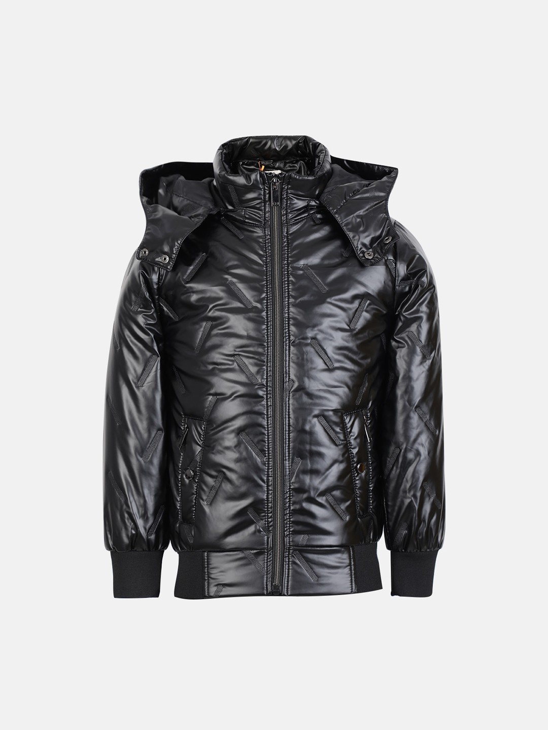 

CHKOKKO Boys Hooded Puffer Jacket, Black