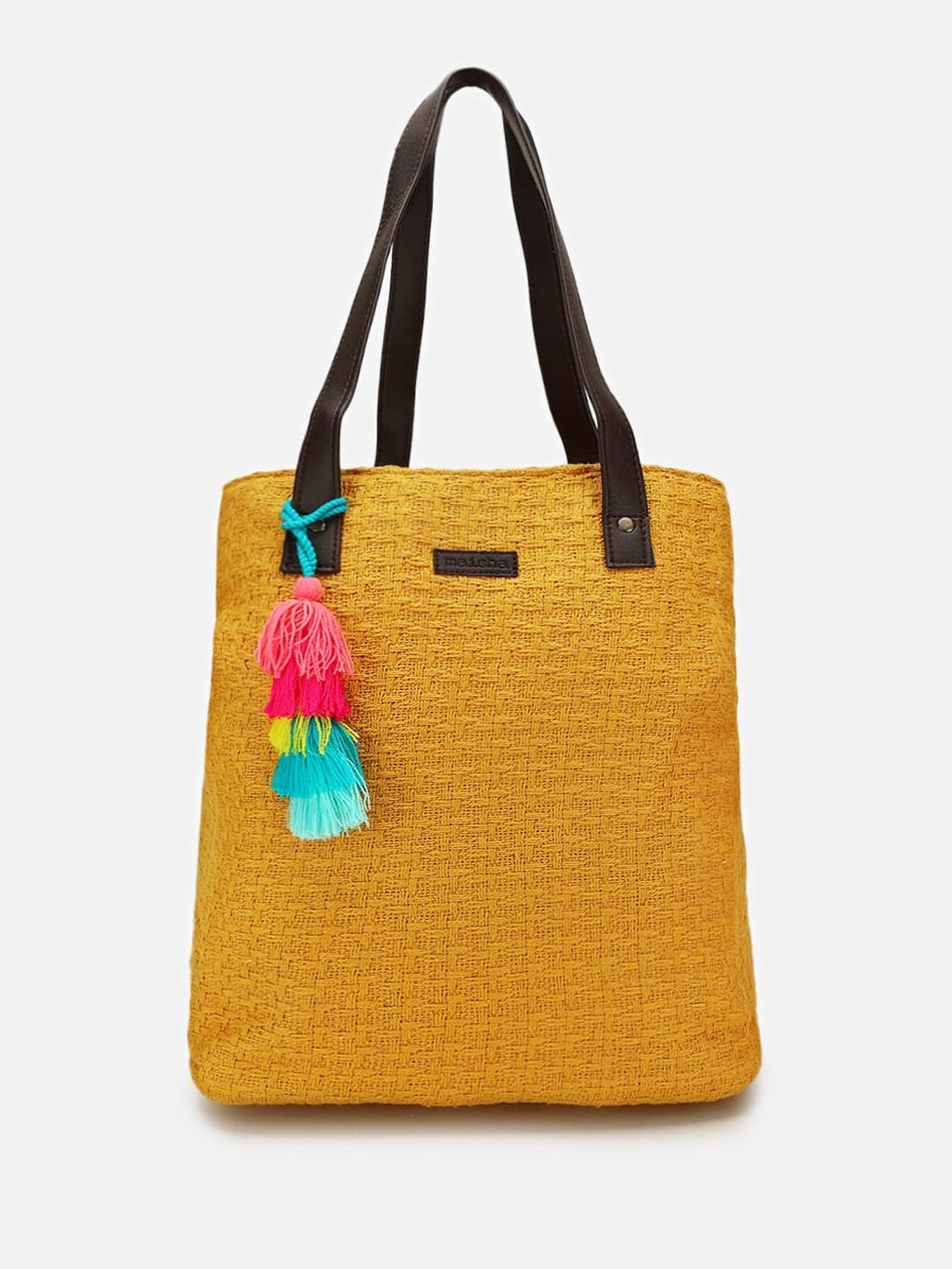 

Maisha Textured Shopper Tote Bag, Mustard